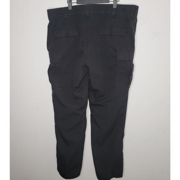 First Tactical Pants Men 42x36 Cargo‎ Double Knee Black Utility Ripstop Baggy - Picture 5 of 15